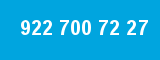 922 700 72 27